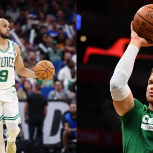 Derrick White (L) and Blake Griffin (R)