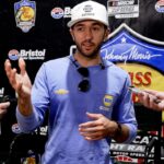 NASCAR Cup Series driver Chase Elliott speaks with members of the media at the K1 Speed indoor kart racing facility Tuesday, Aug. 19, 2025, in Nashville, Tenn.