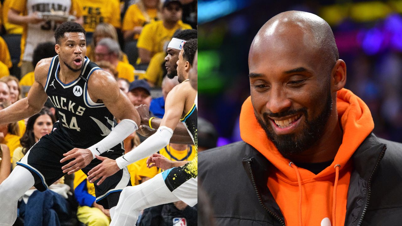 Giannis Antetokounmpo (L), Kobe Bryant (R)