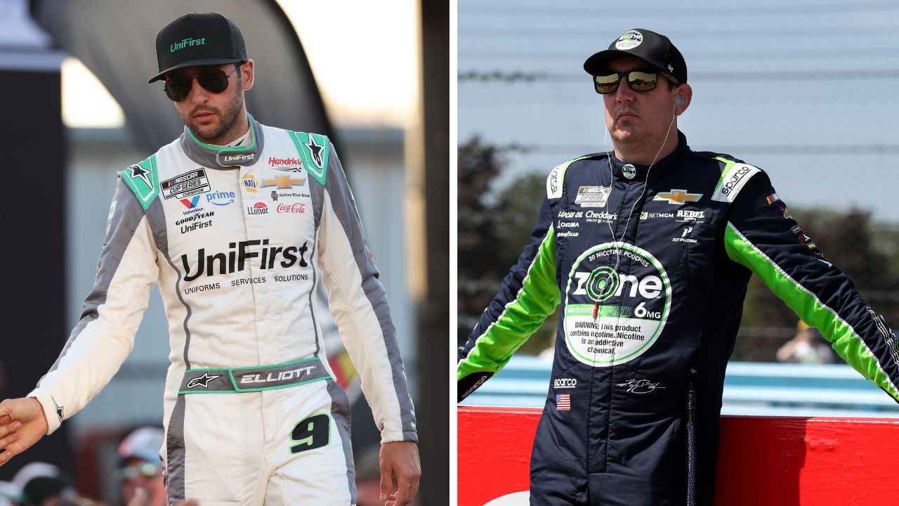 Chase Elliott and Kyle Busch