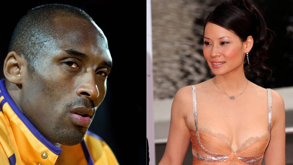 Kobe Bryant (L) and Lucy Liu (R)