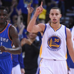 Anthony Morrow and Stephen Curry