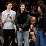 Caitlin Clark with her family