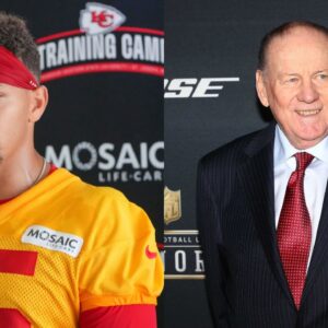 Patrick Mahomes and Len Dawson