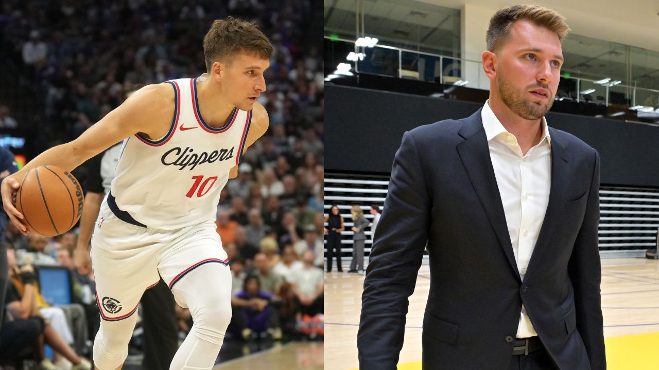 Bogdan Bogdanovich (L), Luka Doncic (R)
