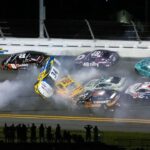 Multi Car crash during the NASCAR Coke Zero Sugar 400 at Daytona International Speedway, Saturday, Aug. 24, 2024.