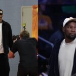 Jabari Smith Jr. (L), Kevin Durant (R)