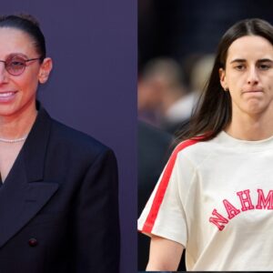 Diana Taurasi (L), Caitlin Clark (R)