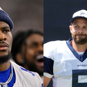 Dallas Cowboys defensive end Micah Parsons and Dallas Cowboys punter Bryan Anger