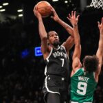 Kevin Durant and Derrick White