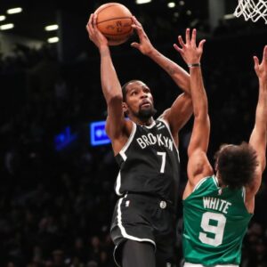 Kevin Durant and Derrick White