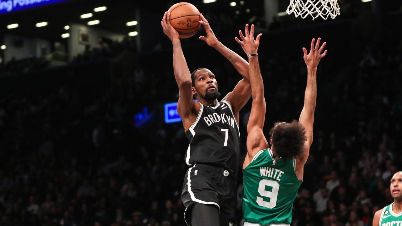 Kevin Durant and Derrick White