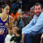 Kelsey Plum (L), Adam Sandler (R)
