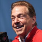 Alabama Crimson Tide head coach Nick Saban during Rose Bowl media day at Rose Bowl Stadium.