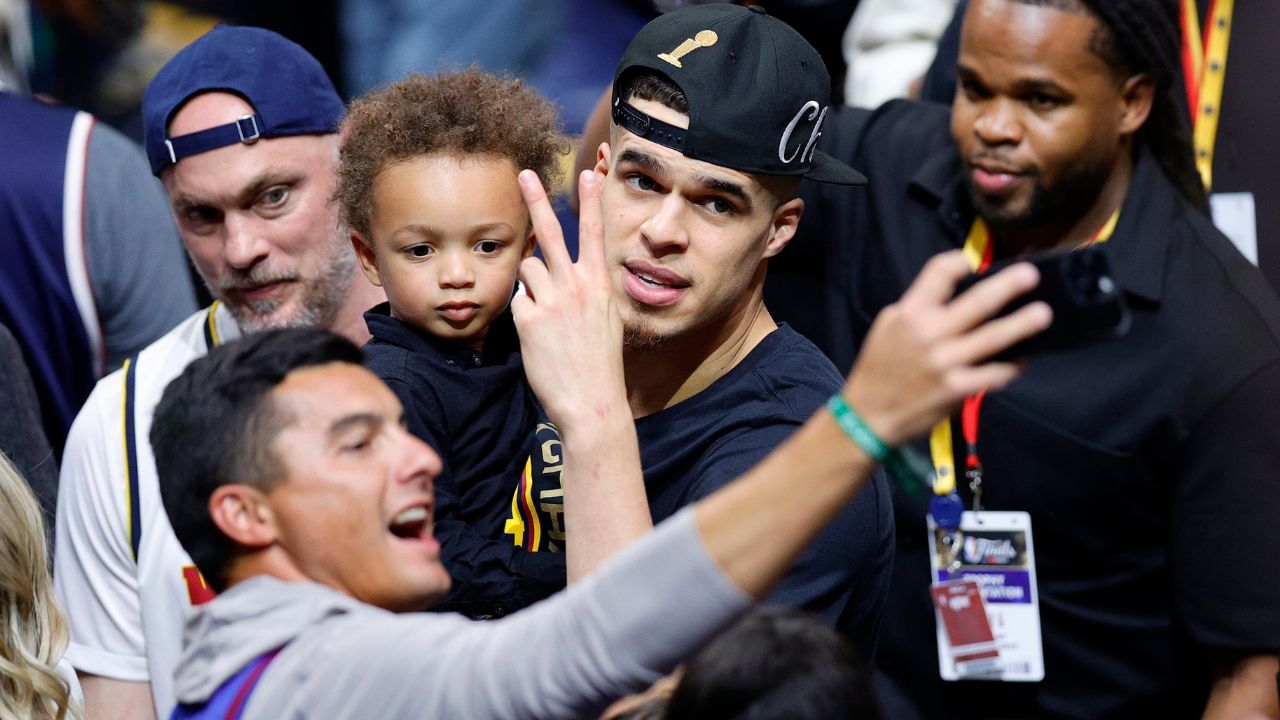 Michael Porter Jr. celebrates 2023 championship