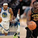 Moses Moody (L), Draymond Green (R)