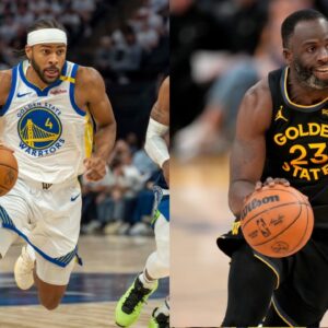 Moses Moody (L), Draymond Green (R)