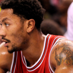 Dec 3, 2014; Charlotte, NC, USA; Chicago Bulls guard Derrick Rose (1) sits on the bench during the first half of the game against the Charlotte Hornets at Time Warner Cable Arena.