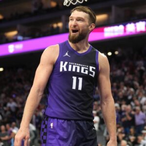 Sacramento Kings forward Domantas Sabonis (11) during the fourth quarter against the Los Angeles Clippers at Golden 1 Center.