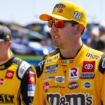 NASCAR Cup Series driver Kyle Busch (right) with Christopher Bell during the Folds of Honor QuikTrip 500 at Atlanta Motor Speedway.