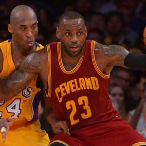 Kobe Bryant and LeBron James, LA v Cleveland