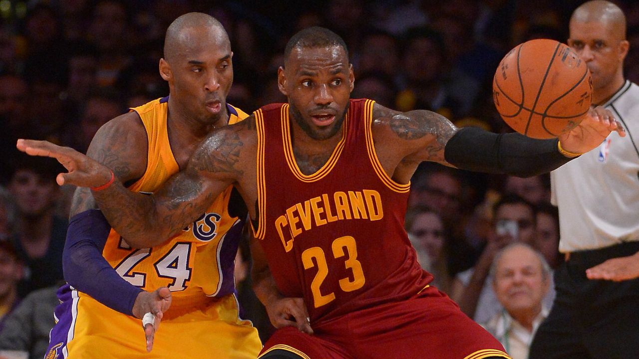 Kobe Bryant and LeBron James, LA v Cleveland
