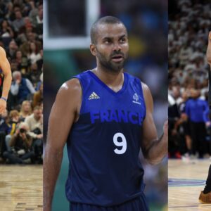 Stephen Curry (L), Tony Parker (C), and Kyrie Irving (L)
