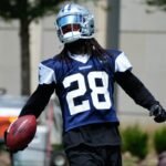 Dallas Cowboys safety Malik Hooker (28) goes through a drill during practice at the Ford Center at the Star Training Facility in Frisco, Texas.