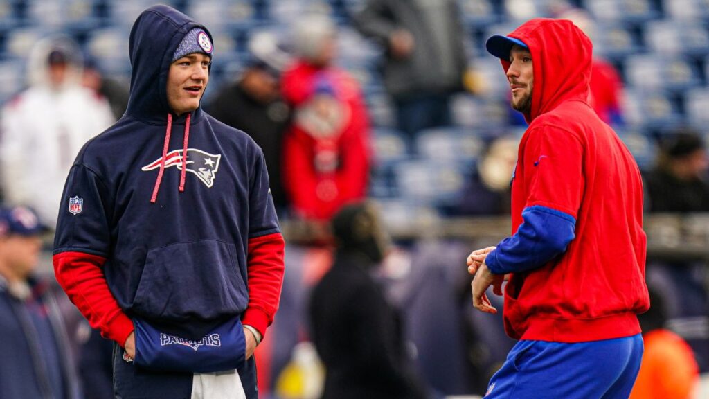 Drake Maye and Josh Allen