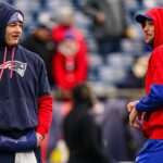 Drake Maye and Josh Allen