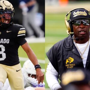 Kaidon Salter and Deion Sanders