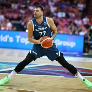 FIBA EuroBasket 2025 Luka Doncic plays during the EuroBasket 2025 game between France and Slovenia in Katowice, Poland, on August 30, 2025.