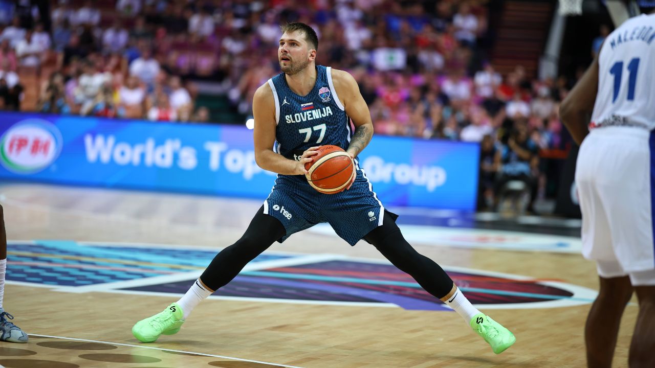 FIBA EuroBasket 2025 Luka Doncic plays during the EuroBasket 2025 game between France and Slovenia in Katowice, Poland, on August 30, 2025.