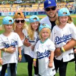 Kelly and Matthew Stafford with their daughters