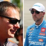 Dave Rogers and Denny Hamlin
