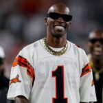 Former Cincinnati Bengals player, Chad Johnson, walks on the field during warmups before the game against the Los Angeles Rams at Paycor Stadium.