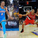 Jalen Williams (L), Kobe Bryant and Andre Miller (R)