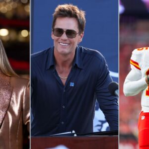 Erin Andrews, Tom Brady and Patrick Mahomes