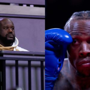 Shaquille O'Neal (L), Dominic Barry (R)