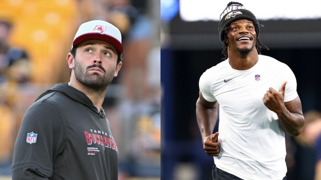 Baker Mayfield and Lamar Jackson
