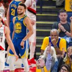 Steph Curry and Seth Curry (L), Dell Curry and Sonya Curry (R)