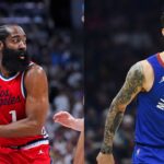 James Harden (L), Austin Rivers (R)