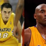 Sasha Vujacic (L), Kobe Bryant (R)