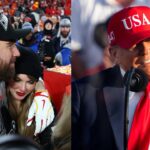 Taylor Swift with Travis Kelce, Donald Trump