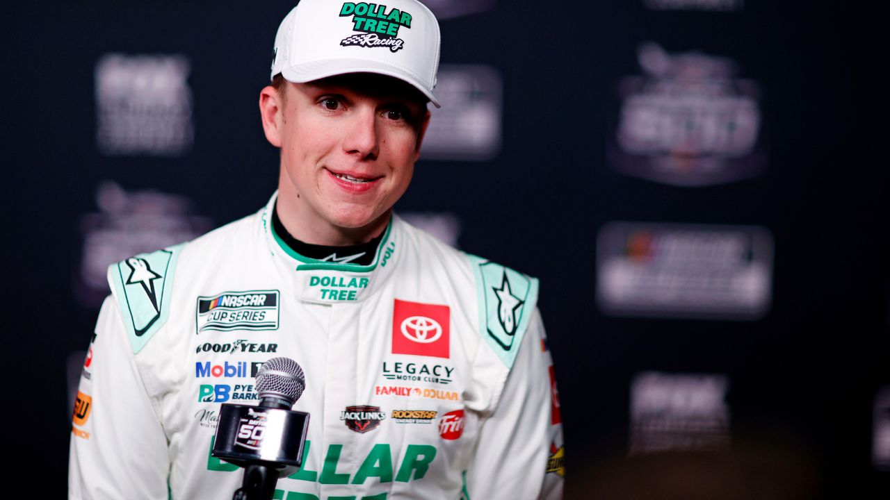 NASCAR Cup Series driver John Hunter Nemechek (42) during Daytona 500 media day at Daytona International Speedway.