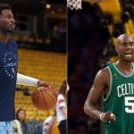 Jaren Jackson Jr. (L) and Kevin Garnett (R)