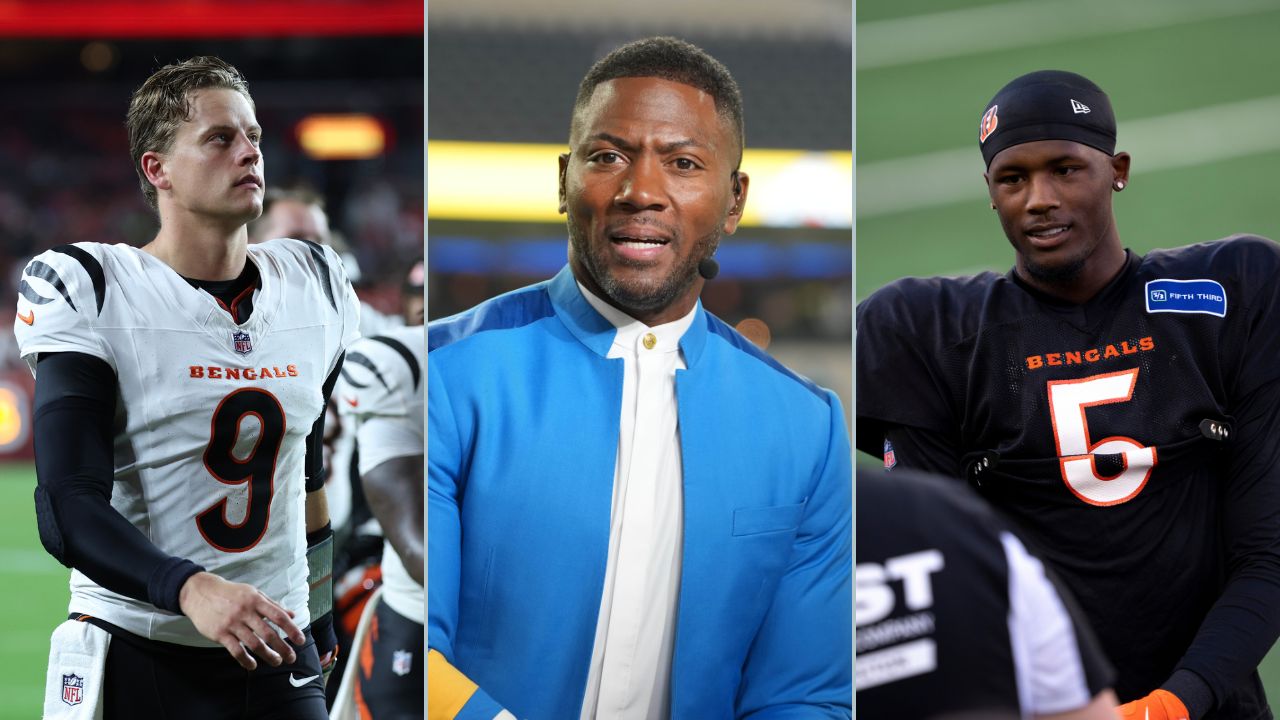 Joe Burrow, Ryan Clark and Tee Higgins