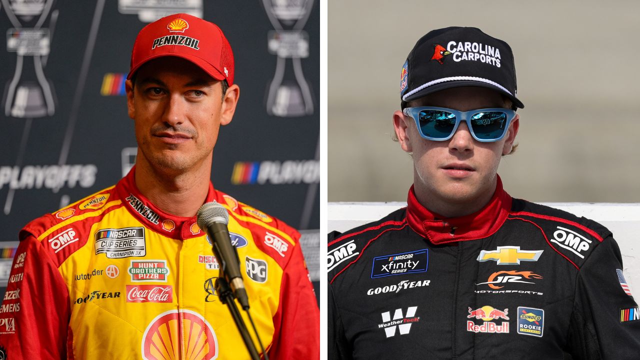 Joey Logano and Connor Zilisch