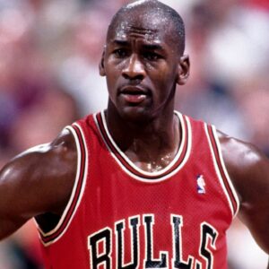 Chicago Bulls guard Michael Jordan (23) against the Portland Trailblazers at Memorial Coliseum.