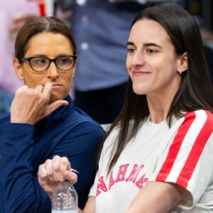 Stephanie White and Caitlin Clark